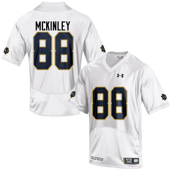 Men #88 Javon McKinley Notre Dame Fighting Irish College Football Jerseys-White